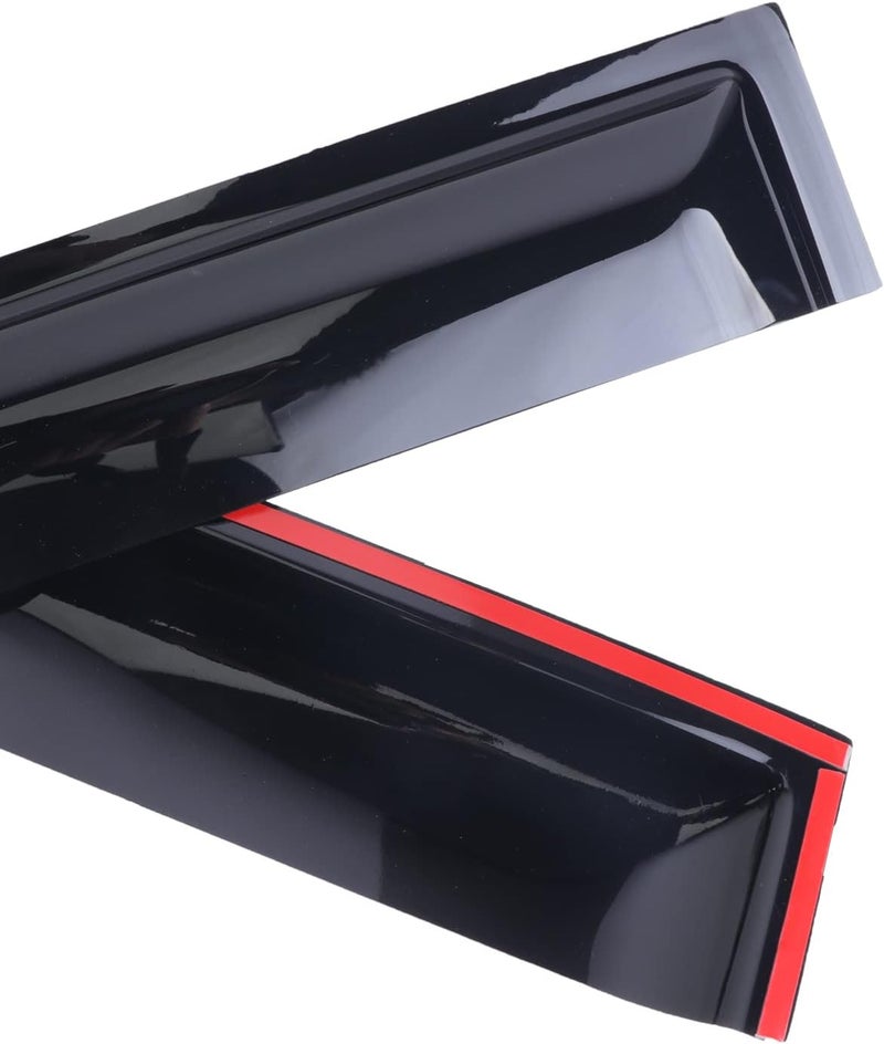 WONSABON Window Vent Visors Deflectors Rain Guards 4 Piece Set for 2007-2021 Trucks Toyota Tundra Crew Cab 94309 - Image 4